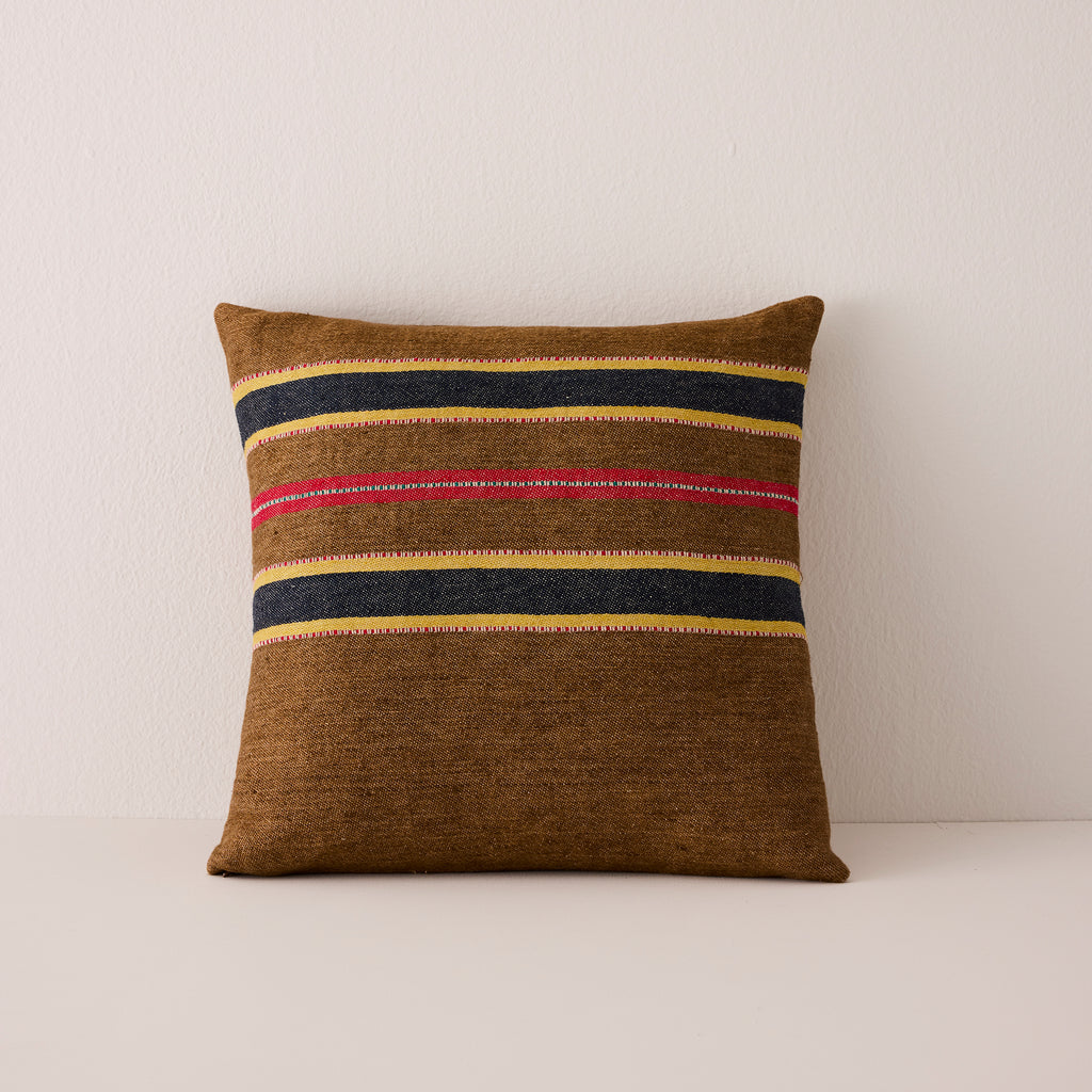 Goodee Belgian Square Cushion Cover - Color - Camp Stripe