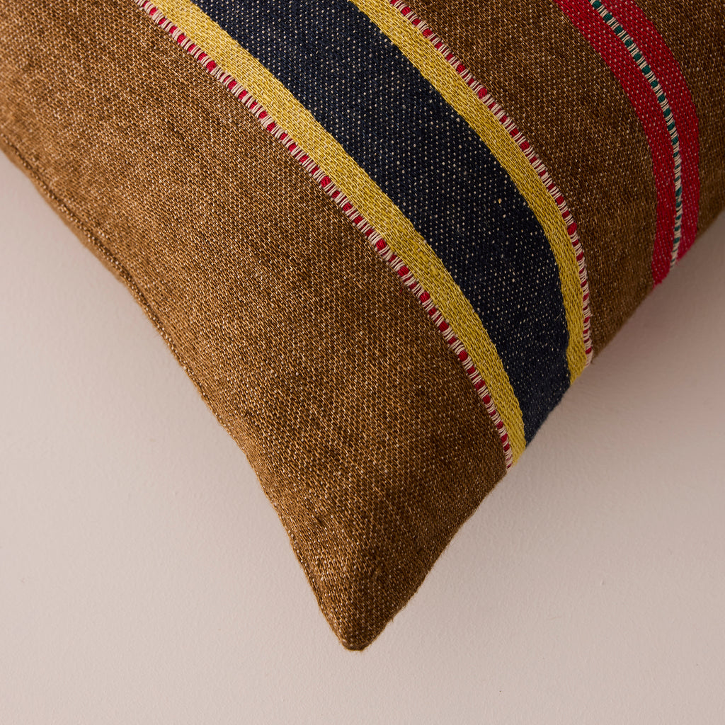 Goodee Belgian Square Cushion Cover - Color - Camp Stripe