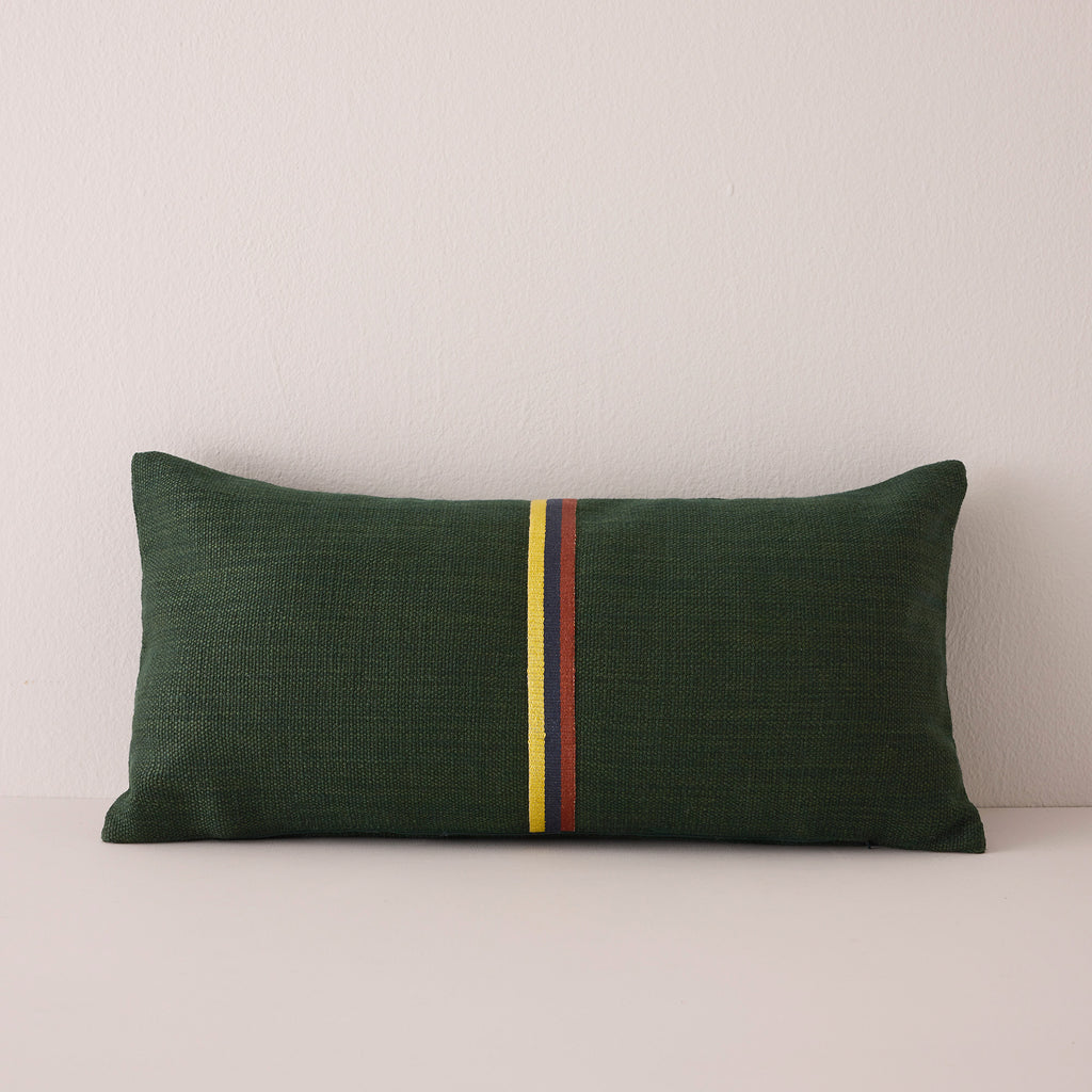 Goodee-Libeco-Jasper Lumbar Cushion Cover - Color - Hunter Green