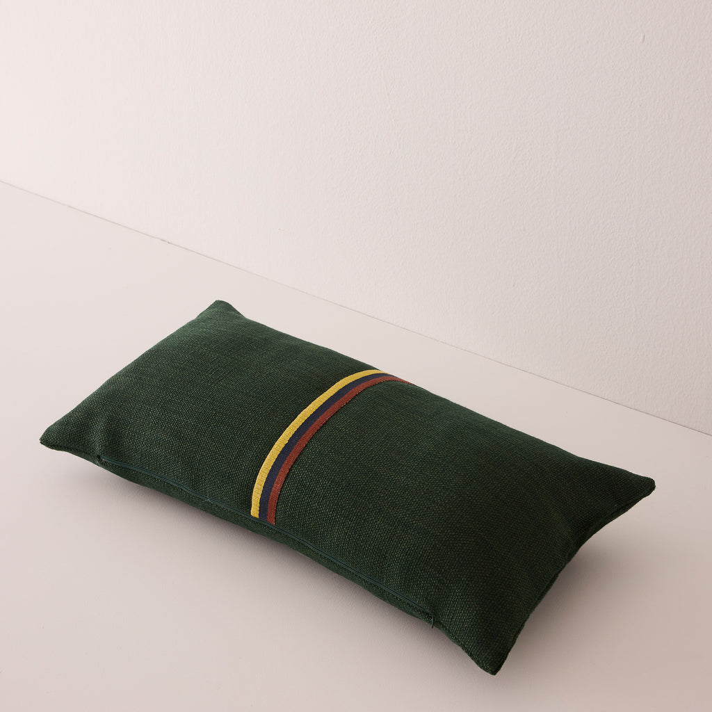 Goodee-Libeco-Jasper Lumbar Cushion Cover - Color - Hunter Green