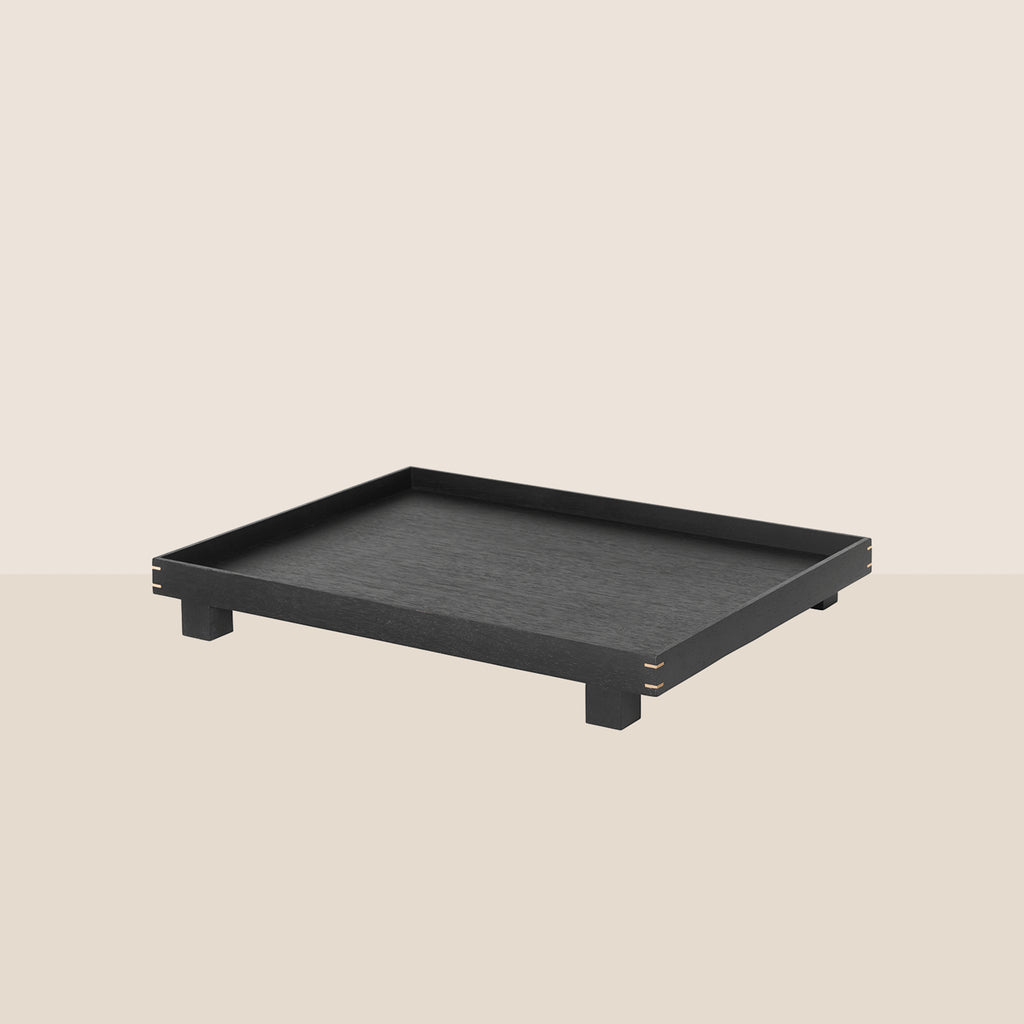 Goodee-Ferm Living-Bon Wooden Tray - Large - Color - Black Oak