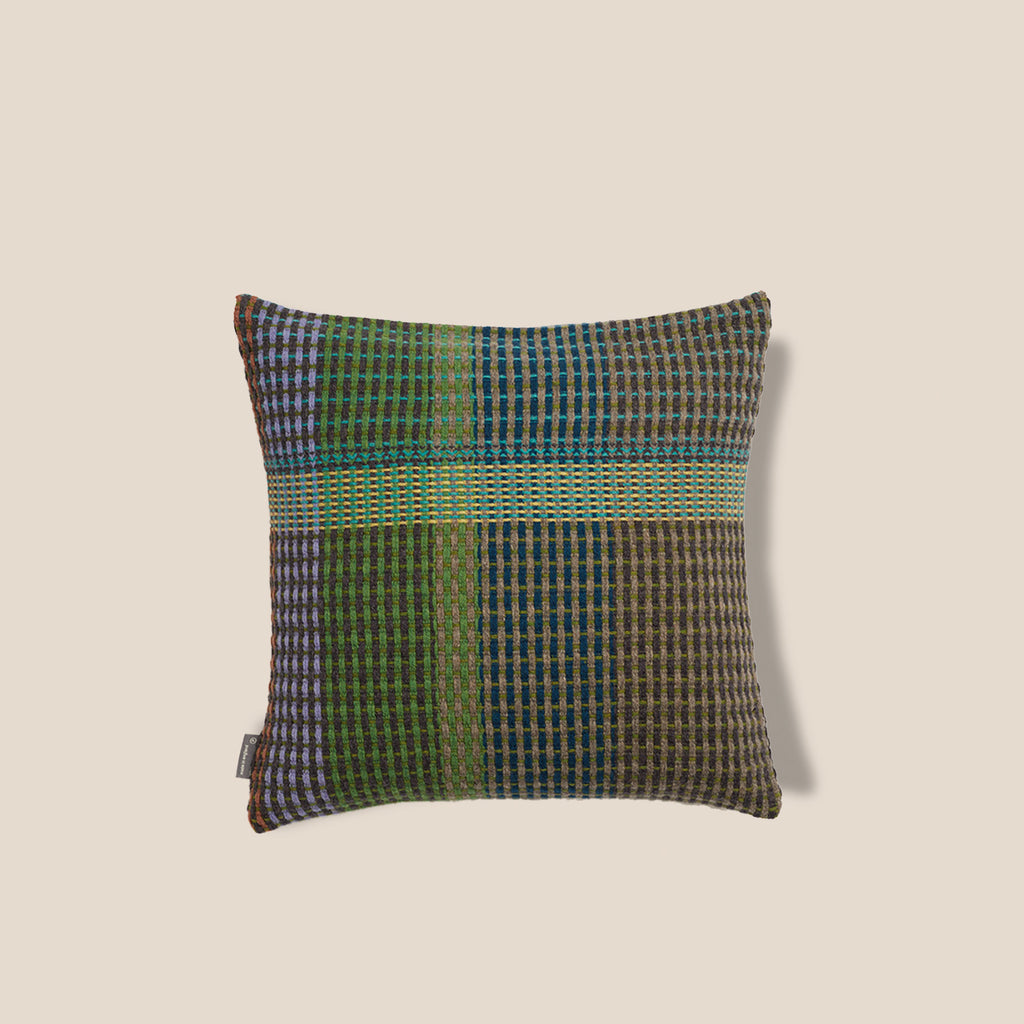 Goodee-Wallace Sewell-Hertha Square Cushion Cover - Color - Green Stripe