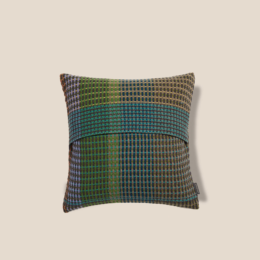 Goodee-Wallace Sewell-Hertha Square Cushion Cover - Color - Green Stripe