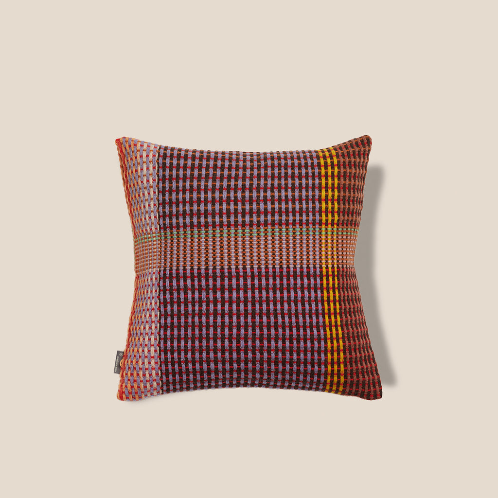 Goodee-Wallace Sewell-Lovelace Square Cushion Cover - Color - Yellow Stripe