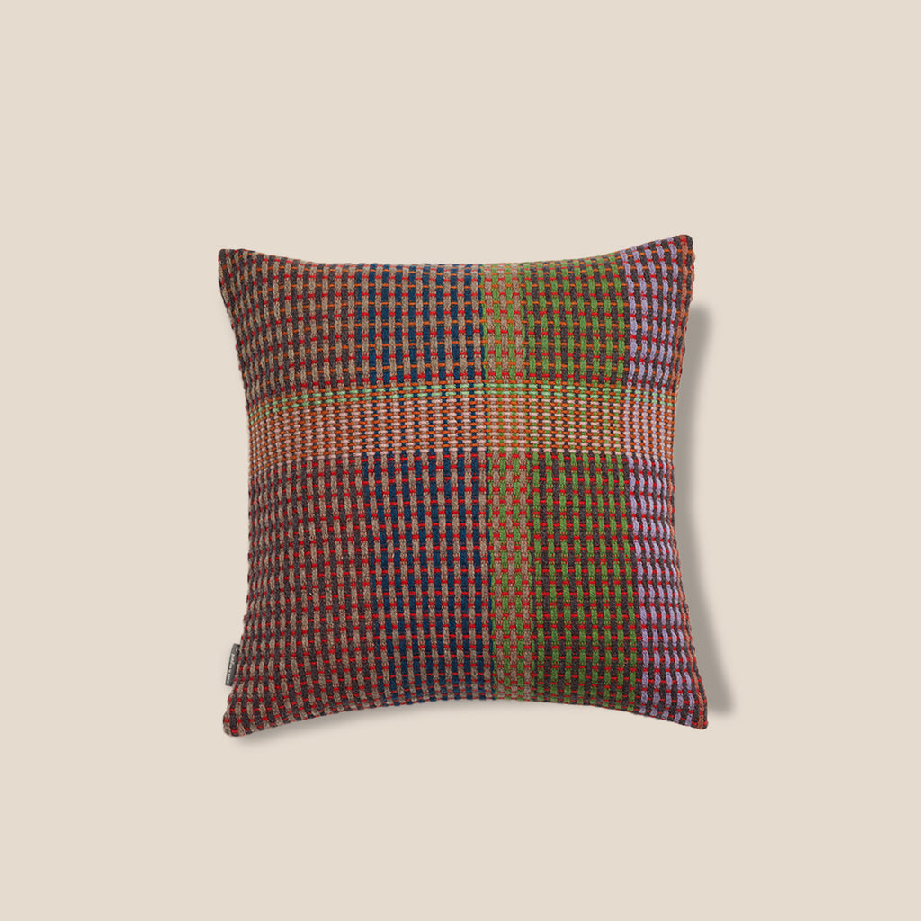 Goodee-Wallace Sewell-Lovelace Square Cushion Cover - Color - Green Stripe