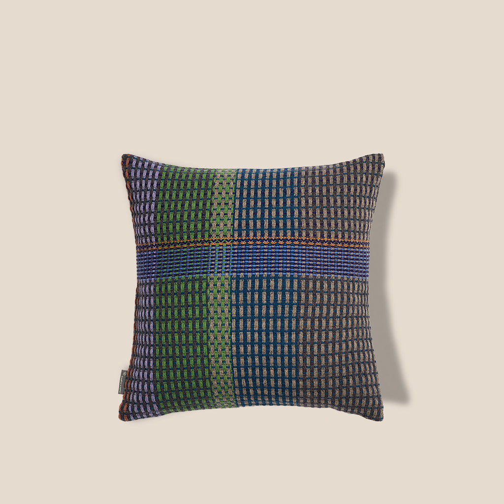 Goodee Sewell-Seacole Square Cushion Cover - Color - Green Stripe