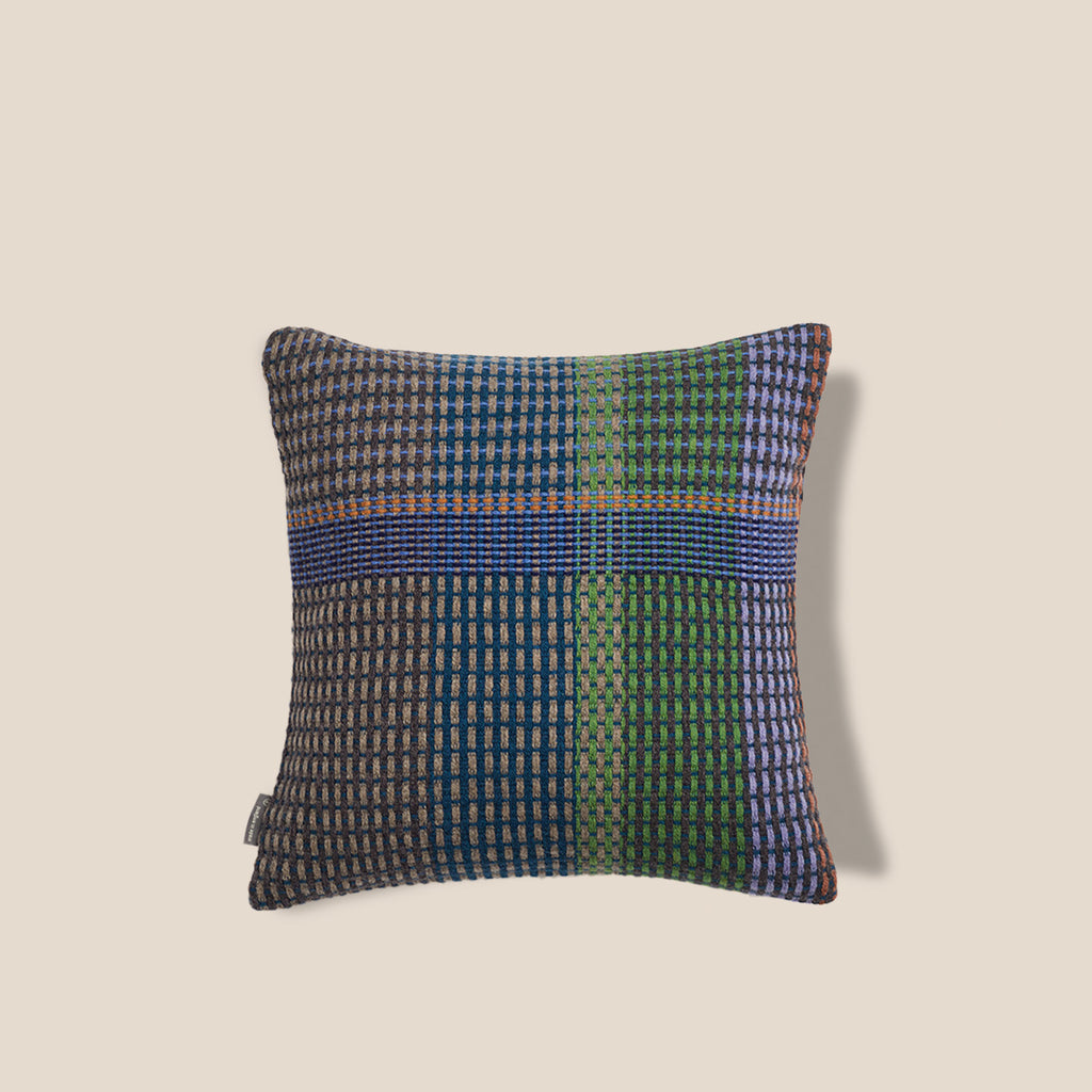 Goodee-Wallace Sewell-Seacole Square Cushion Cover - Color - Green Stripe