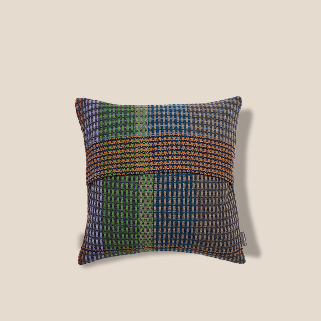 Goodee Sewell-Seacole Square Cushion Cover - Color - Green Stripe