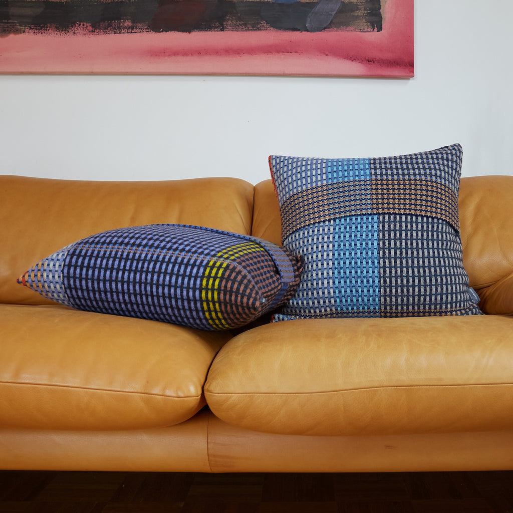 Goodee Sewell-Seacole Square Cushion Cover - Color - Blue Stripe