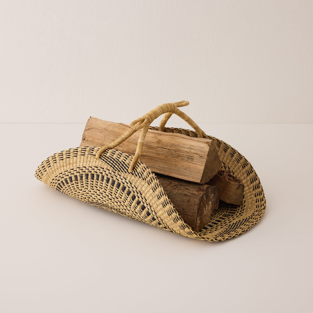 Goodee-Baba Tree-Gathering Basket - Color - Black & Natural