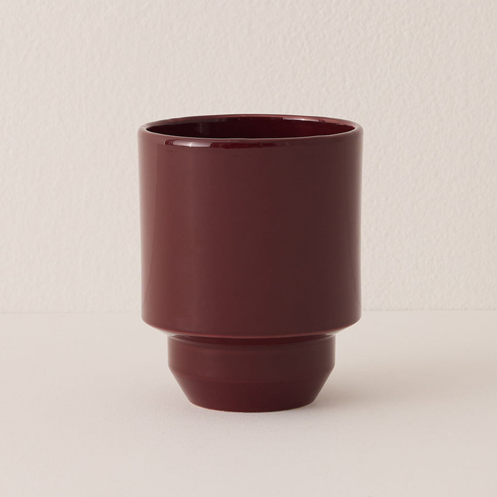 Goodee-Bergs Potter-Hoff Planter 14 - Color - Burgundy Glazed