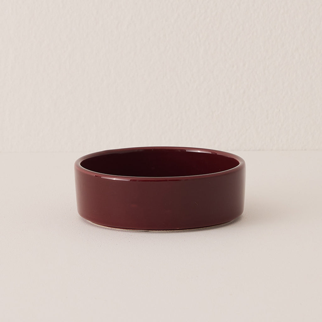 Goodee-Bergs Potter-Hoff Saucer 14 - Color - Burgundy Glazed