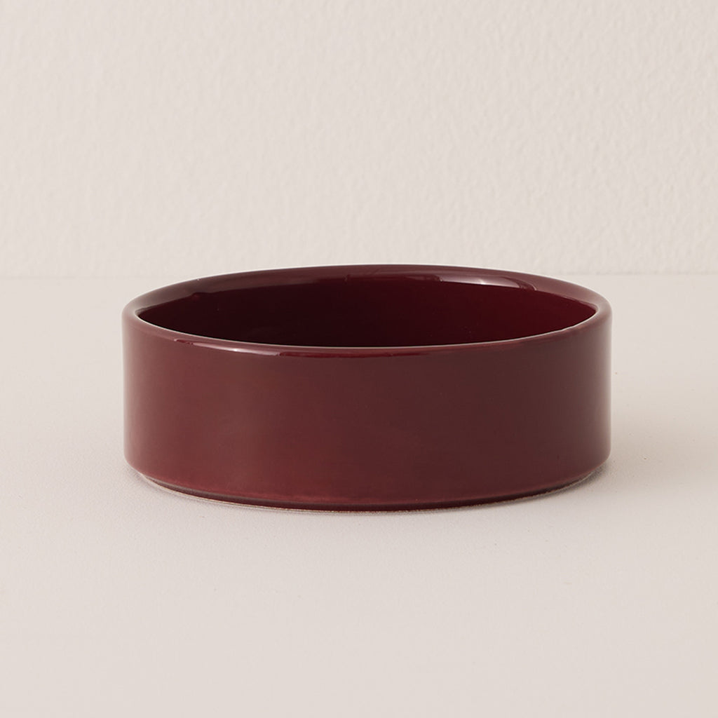 Goodee-Bergs Potter-Hoff Saucer 18 - Color - Burgundy Glazed