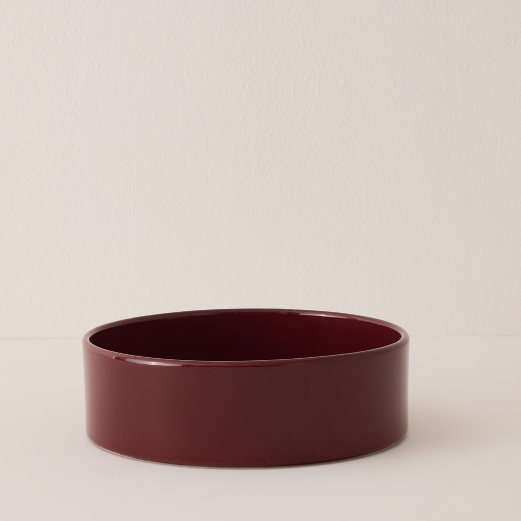 Goodee-Bergs Potter-Hoff Saucer 30 - Color - Burgundy Glazed