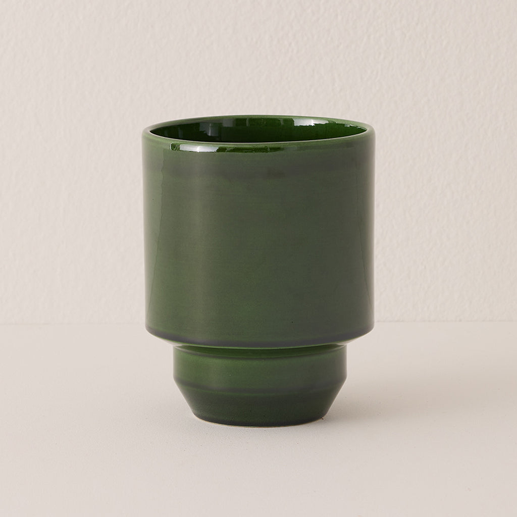 Goodee-Bergs Potter-Hoff Planter 14 - Color - Emerald Glazed