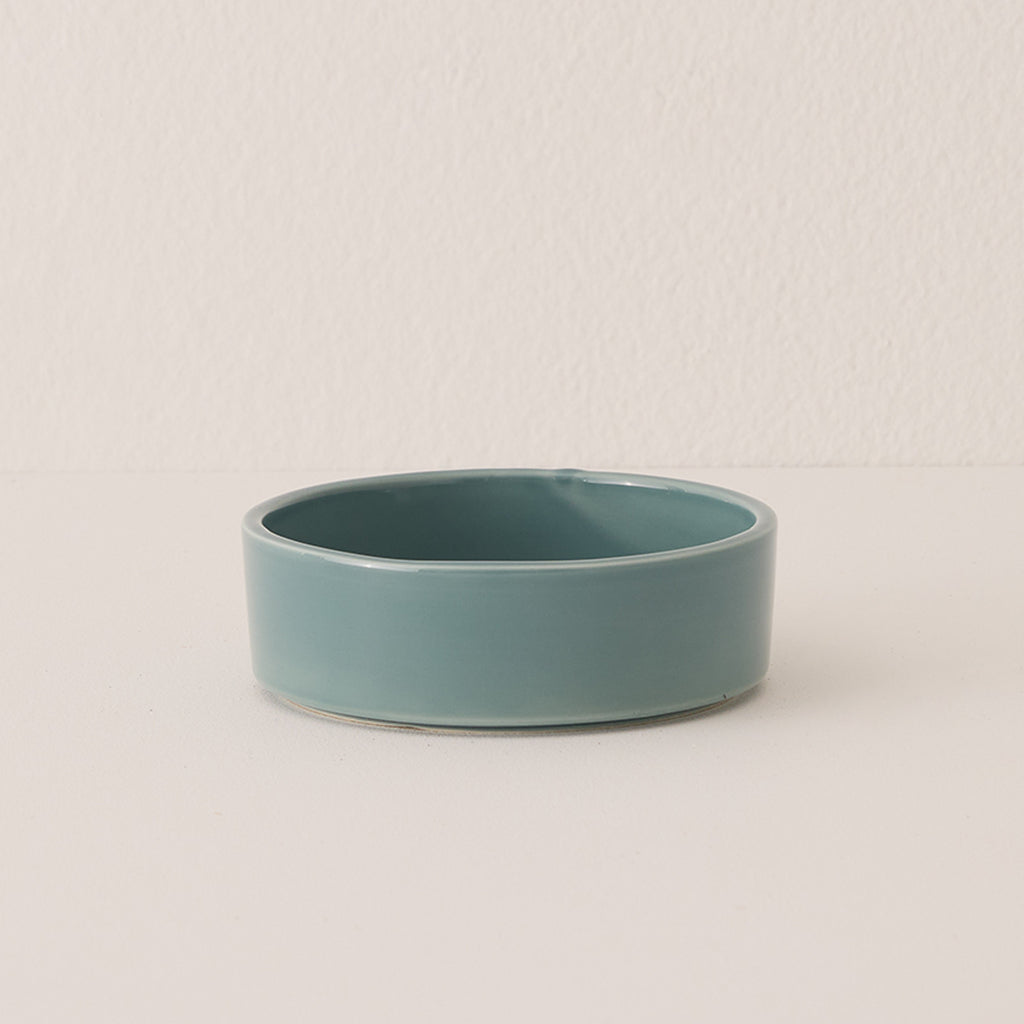 Goodee-Bergs Potter-Hoff Saucer 14 - Color - Misty Blue Glazed