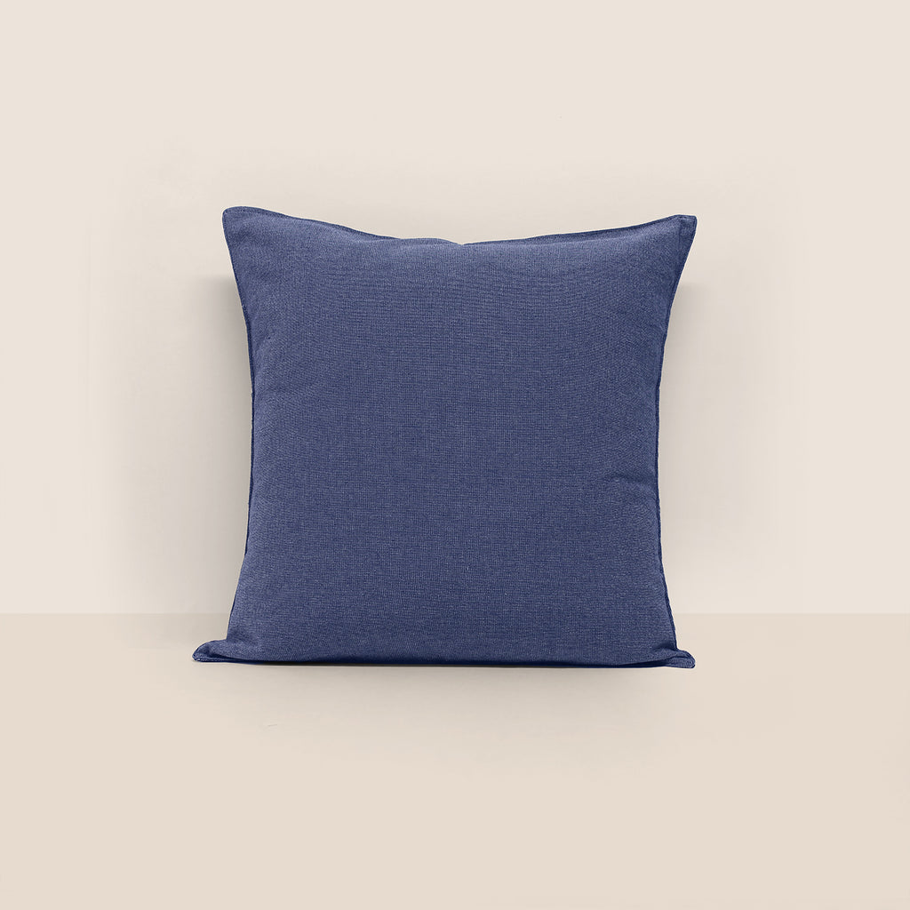 Goodee-Tensira-Square Cushion Cover - Color - Navy Blue & Off-White