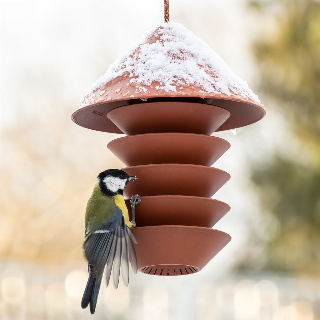 Goodee-Pidät-Silo Bird Feeder - Color - Terracotta