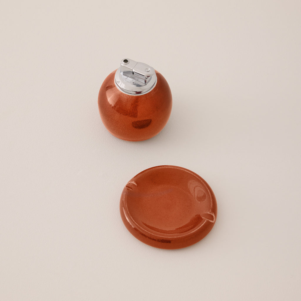 Goodee-Maison Ko x Olivia Snow Ceramics-Pebble Lighter - Exclusive - Color - Rust