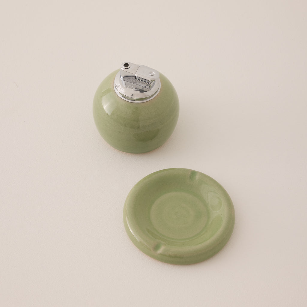 Goodee-Maison Ko x Olivia Snow Ceramics-Pebble Lighter - Color - Jade