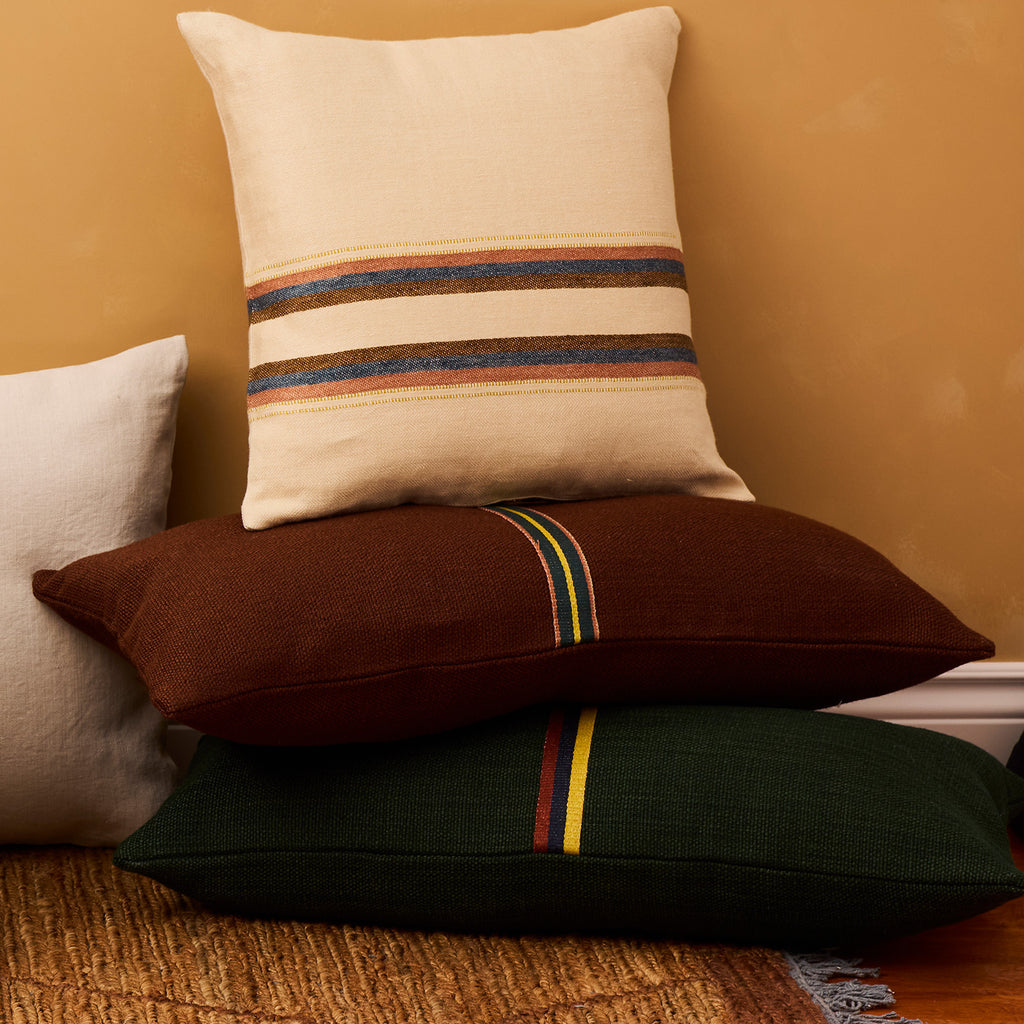 Goodee Belgian Square Cushion Cover - Color - Harlan Stripe