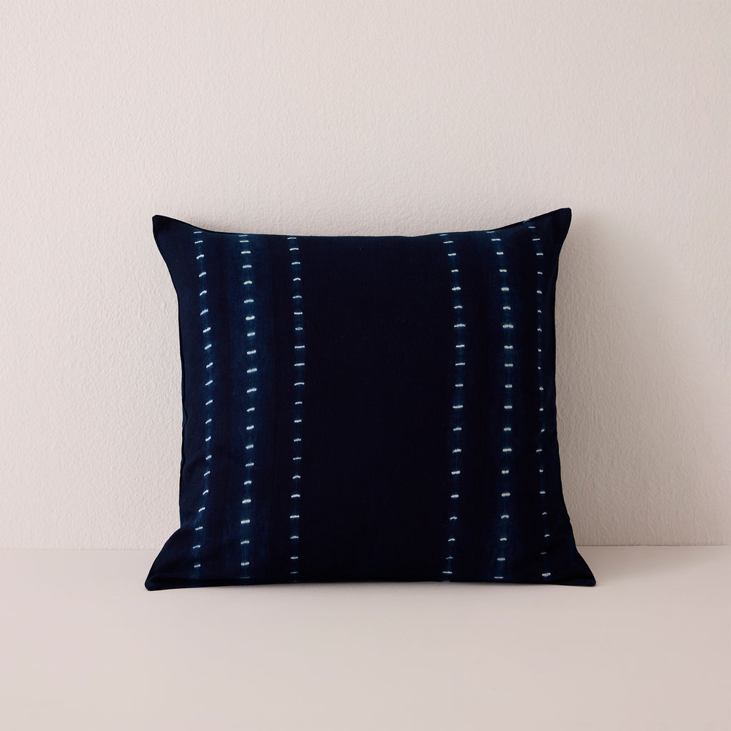 Goodee-Tensira-Square Cushion Cover - Color - Dotted Indigo Tie-Dye