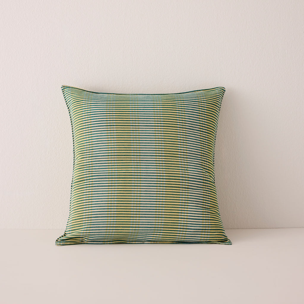 Goodee-Tensira-Square Cushion Cover - Color - Green & Teal Tartan