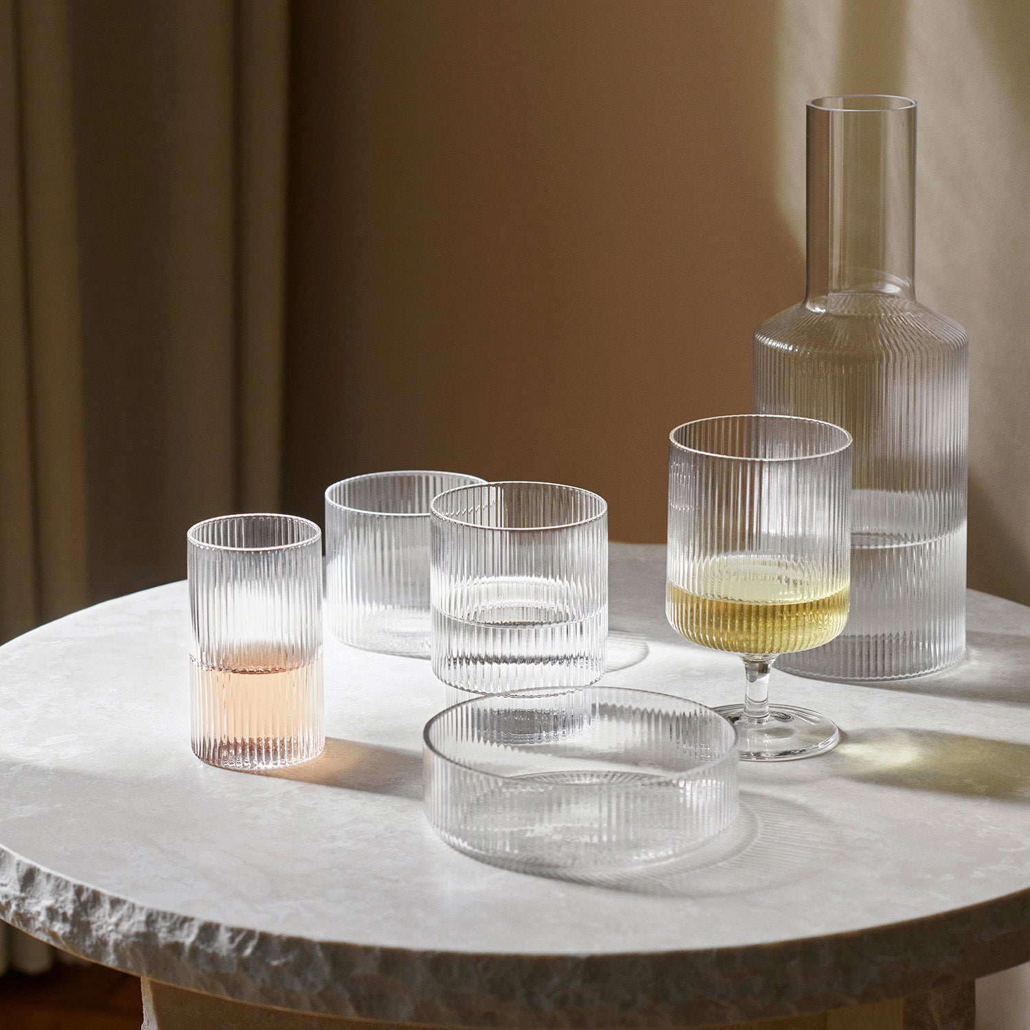 Premium Dome Lid Ripple Glass & Straw Set for Eco-Friendly Beverages