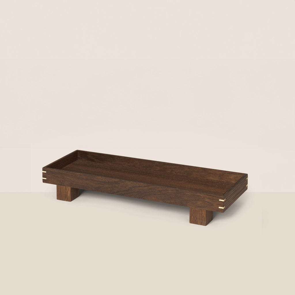 Goodee-Ferm Living-Bon Wooden Tray - Mini - Color - Smoked Oak