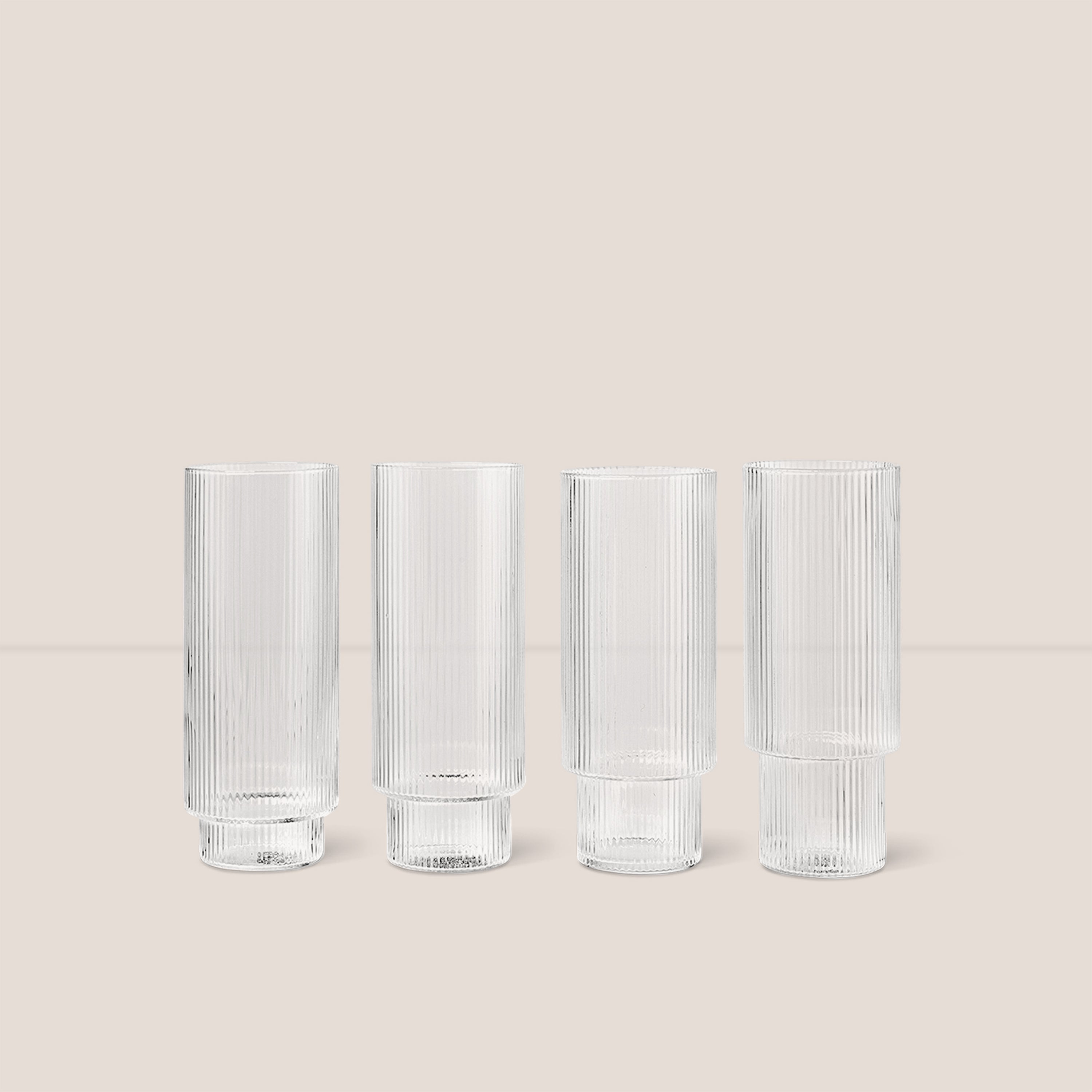 Ripple Drinking Glasses (Set of 4)